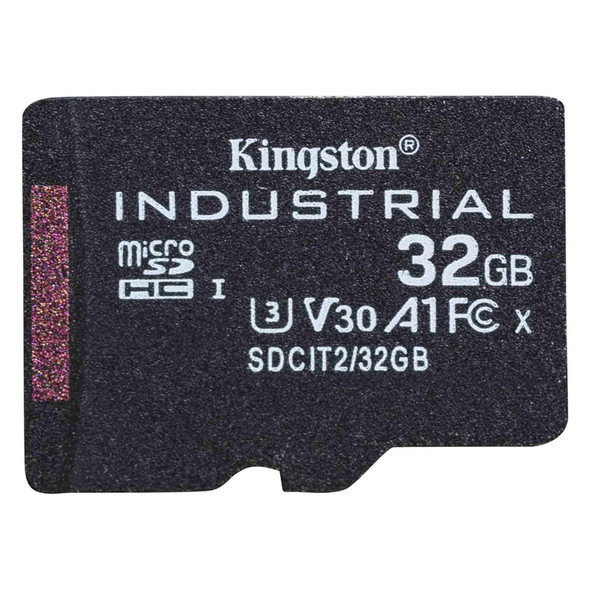 Kingston Technology Industrial 32 GB MicroSDHC UHS-I Class 10 SDCIT2/32GBSP