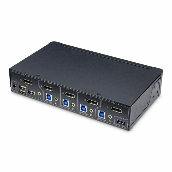 StarTech SWT P4AD122-KVM-SWITCH 4-Port DisplayPort KVM Switch 4K 60Hz 6xUSB