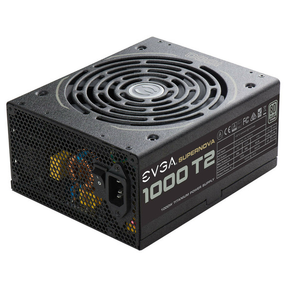 EVGA Power Supply SuperNOVA 1000W 80+ Titanium Fully Modular ATX Retail 220-T2-1000-X1