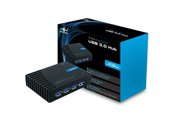 Vantec Accessory UGT-MH430U3 4 Port SuperSpeed USB 3.0 Hub Retail