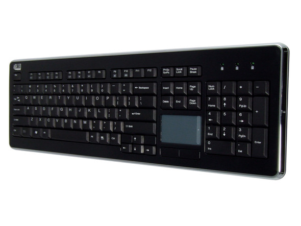 Adesso Keyboard AKB-440UB SlimTouch Desktop Full Size Touchpad Keyboard Retail