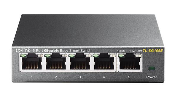 TP-Link Network TL-SG105E 5Port RJ45 Gigabit Easy Smart Switch Retail