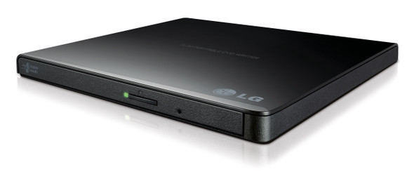 LG External Slim DVDRW GP65NB60 8X USB 9.5mm Black with Cyberlink Software RTL