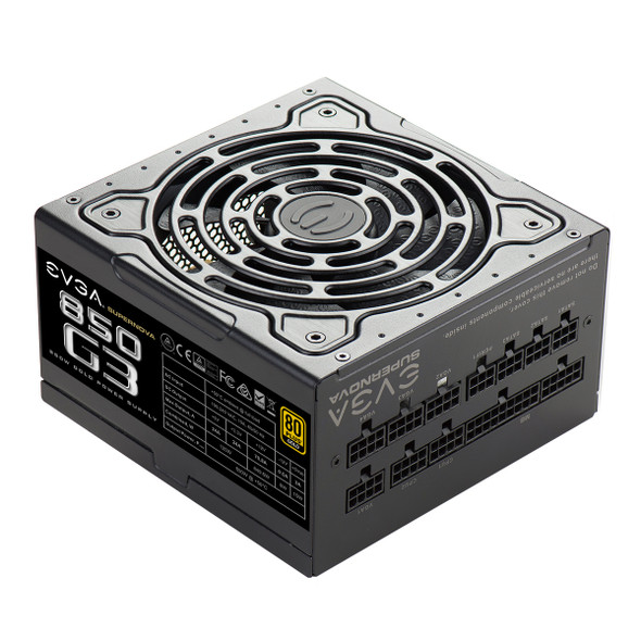 EVGA Power Supply 220-G3-0850-X1 SuperNOVA G3 80+ Gold Fully Modular 850W