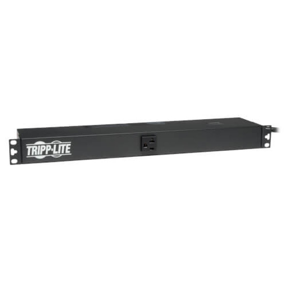 Tripp Lite 2.4kW Single-Phase Basic PDU, 120V Outlets (13 5-15/20R) L5-20P, 15ft Cord, 1U Rack-Mount 93358