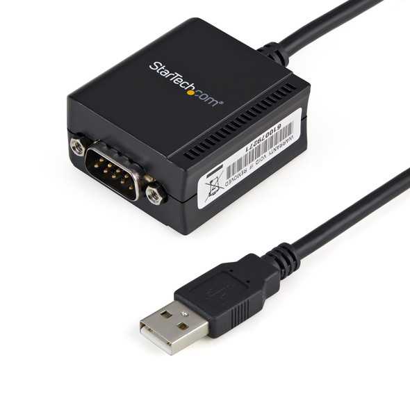 StarTech.com 1 Port FTDI USB to Serial RS232 Adapter Cable with COM Retention 97068