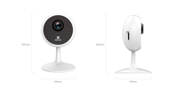 EZVIZ Cameras EZC1C1E2 C1C 1080p Indoor Mini Wi-Fi Camera 2-way Talk 3D DNR Retail