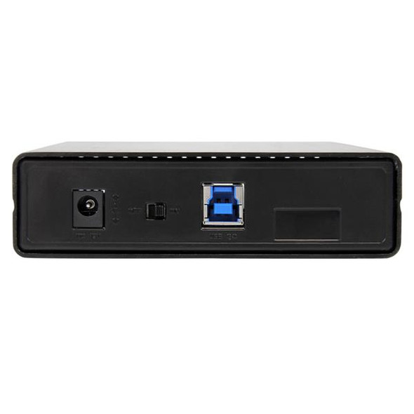 StarTech.com 3.5in Black USB 3.0 External SATA III Hard Drive Enclosure with UASP for SATA 6 Gbps – Portable External HDD 98778