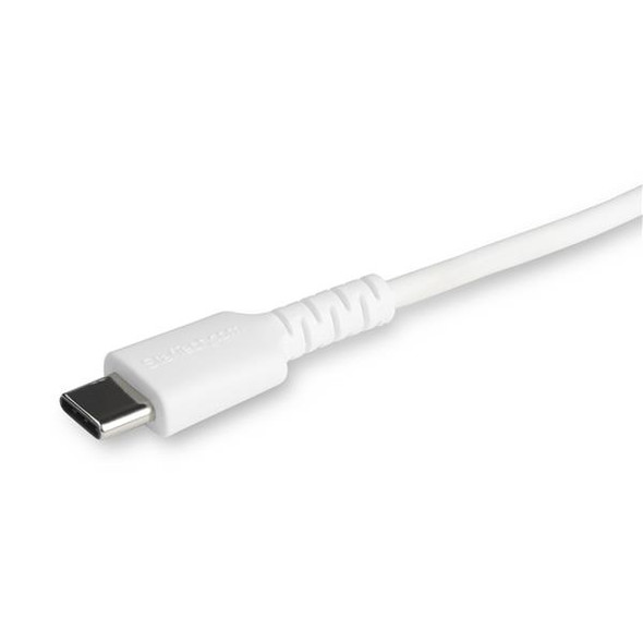StarTech.com 2m USB C to Lightning Cable - Durable White USB Type C to Lightning Connector Fast Charge & Sync Charging Cord, Rugged w/Aramid Fiber Apple MFI Certified iPhone 11 iPad Air 98880