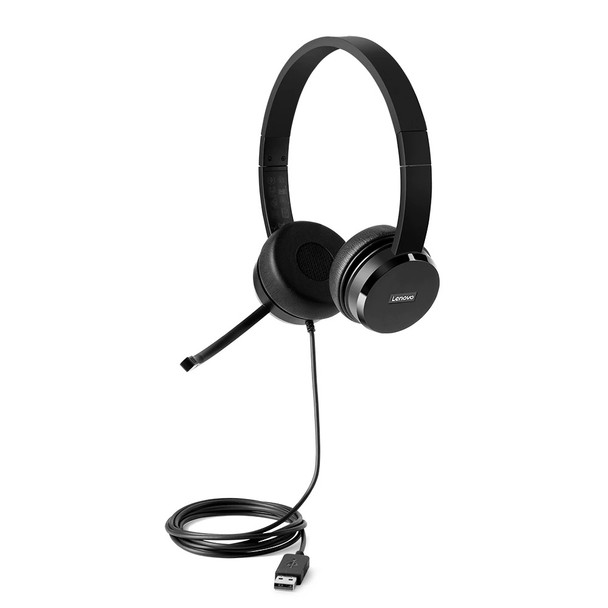 Lenovo 4XD0X88524 headphones/headset Head-band Black 101567