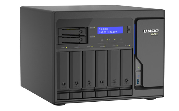 QNAP NAS TS-h886-D1622-16G-US 8-Bay QuTS hero NAS Xeon D-1622 16GB ECC Retail