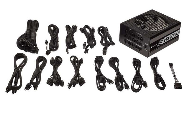 Corsair CP-9020139-NA HX-1000 1000W 80 PLUS× Platinum Fully Modular PSU ATX