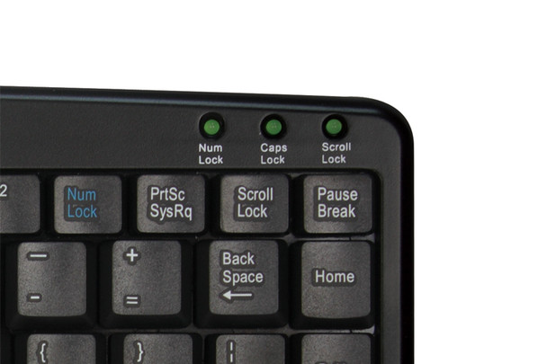 Adesso SlimTouch 410 - Mini Touchpad Keyboard (Black, USB) 105110