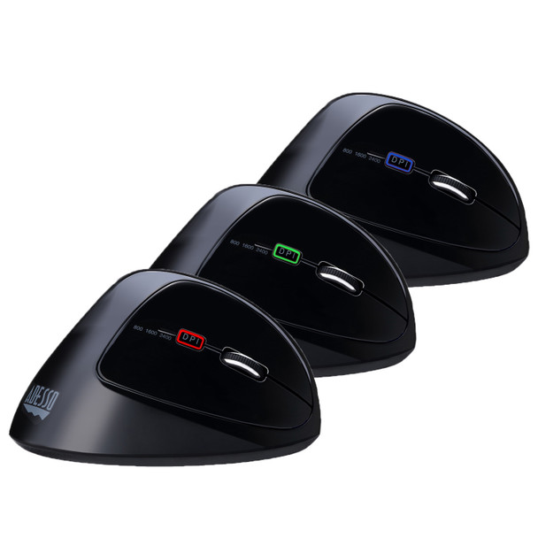 Adesso iMouse E30 - 2.4 GHz Wireless Vertical Programmable Mouse 105148