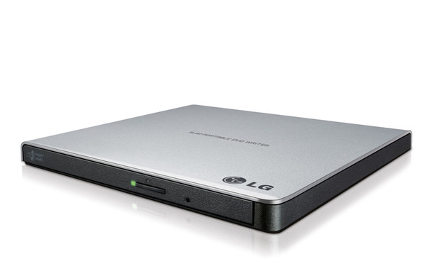 LG External Slim DVDRW GP65NS60 8X USB 9.5mm Silver with Cyberlink Software