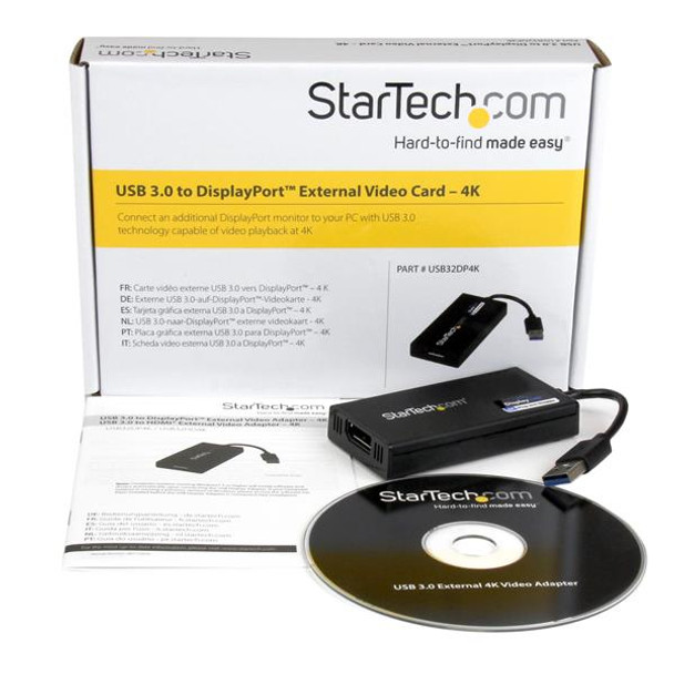 StarTech USB32DP4K USB3.0 to 4K DP External Multi Monitor Video Graphics ADP