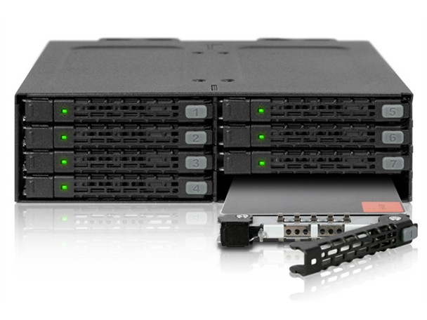 ICY DOCK ToughArmor MB998SP-B 8x2.5 SATA 7mm Drive Hot Swap Mobile Rack RTL