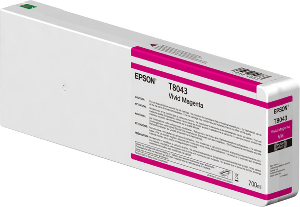 Epson Singlepack Vivid Magenta T804300 UltraChrome HDX/HD 700ml 110045