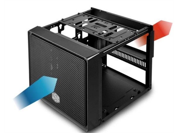 CoolerMaster ELITE 110 MINI ITX MINI TOWER NO PS 0 0 (3) USB HD AUDIO BK