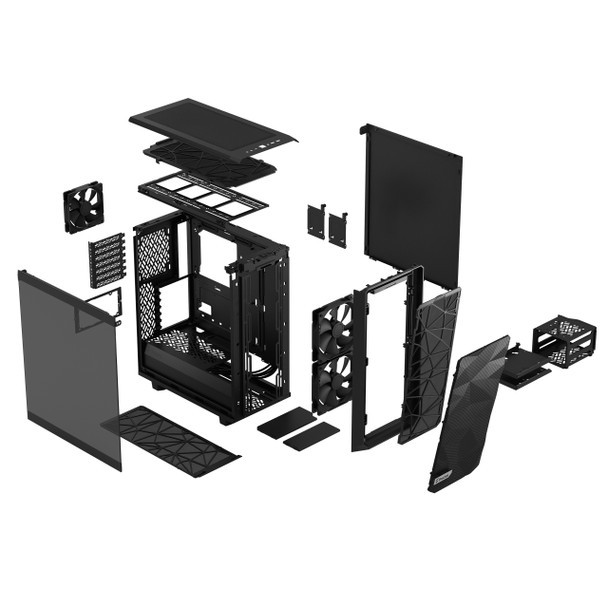 Fractal Design CS FD-C-MES2C-03 Meshify 2 Compact Black TG Light Tint MidTower