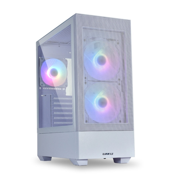 Lian-Li Case LANCOOL 205 MESH WHITE Tower Chassis tempered glass/Steel 2x140mm ARGB PWM Fan Retail