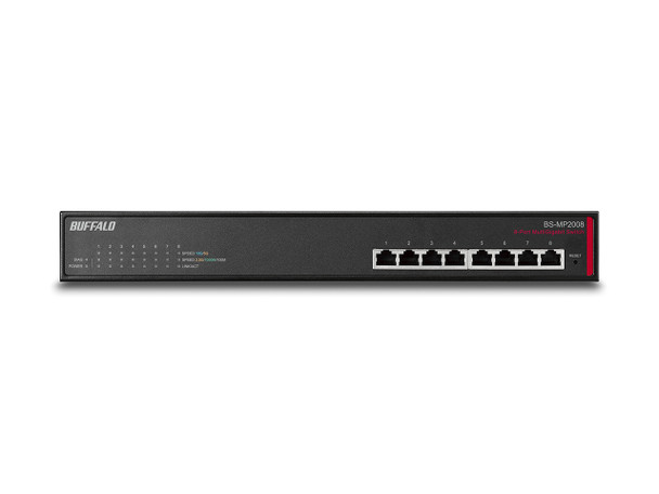 Buffalo BS-MP2008 network switch Managed L2 10G Ethernet (100/1000/10000) 19U Black 113950