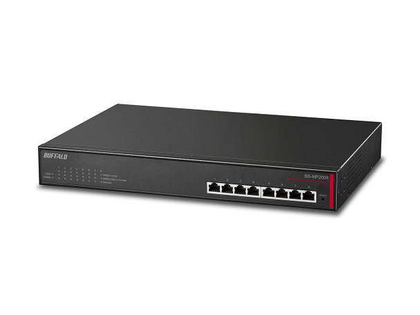 Buffalo BS-MP2008 network switch Managed L2 10G Ethernet (100/1000/10000) 19U Black 113950