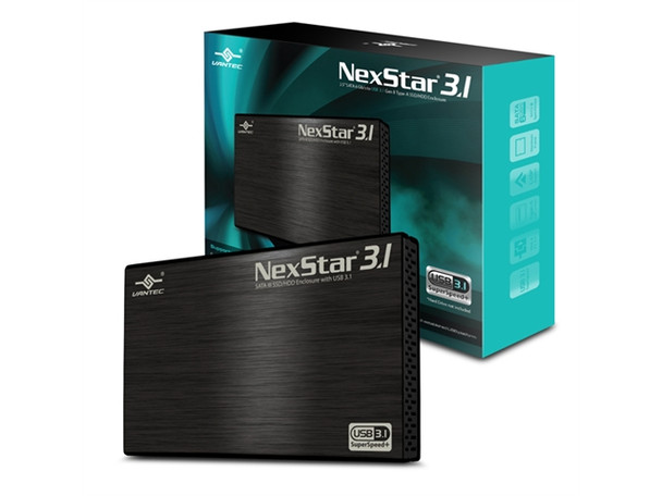 Vantec NexStar 3.1 NST-270A31-BK 2.5 SATA3 to USB3.1 GenII HDD SSD Enclosure