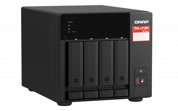 QNAP Network Attached Storage TS-473A-8G-US 4bay NAS/iSCSI IP-SAN AMD Ryzen V1000 series V1500B Retail