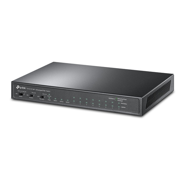 TP-LINK 8-Port 10/100Mbps + 3-Port Gigabit Desktop Switch with 8-Port PoE+ 115296