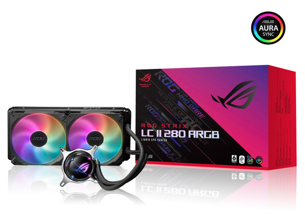 ASUS Fan ROG STRIX LC II 280 ARGB AIO Liquid CPU Cooler with Aura Sync Retail