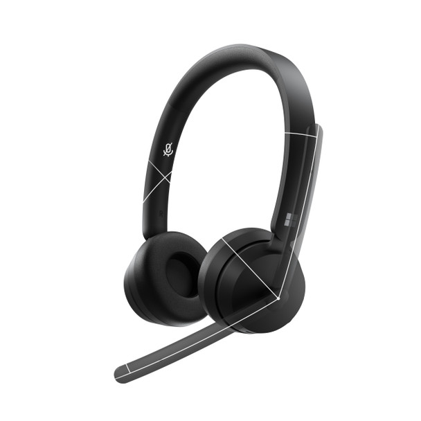 Microsoft Modern Wireless Headset Head-band Office/Call center Bluetooth Black 8JS-00001 889842759563