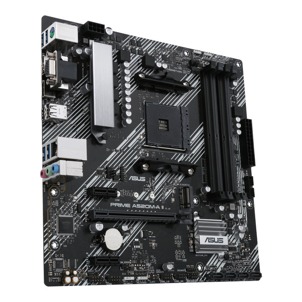 ASUS Motherboard PRIME A520M-A II/CSM AMD A520 AM4 Ryzen Max.128GB DDR4 micro ATX Retail