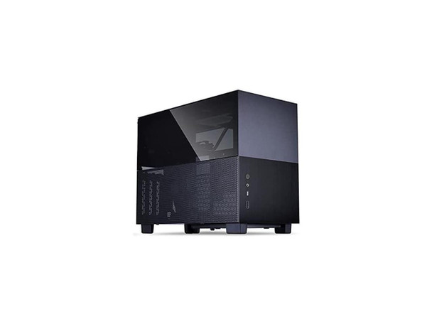 Lian-Li Case Q58X4 Q58 Mini tower Mini-ITX 3mm tempered glass 2x2.5 Aluminum Black Retail