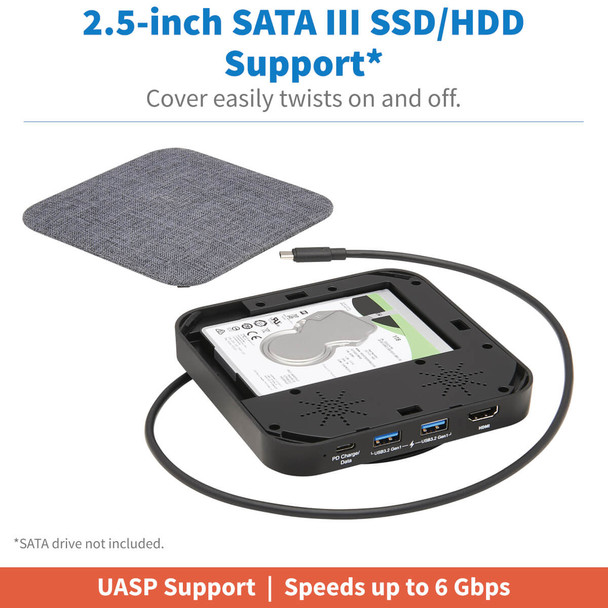 Tripp-Lite Accessory U442-DOCK17-GY USB-C Dock Single Display 4K HDMI USB 3.2 Gen 1 Retail