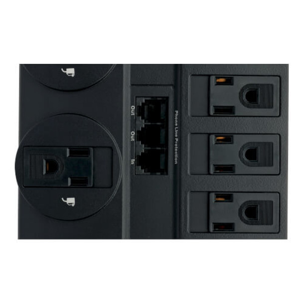 Tripp-Lite SURGE TLP1208TEL 12Outlet 8ft 2160Joule NEMA 5-15P Retail