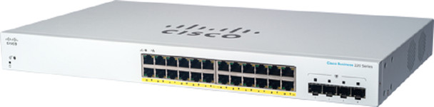 Cisco CBS220 Smart 24-port GE, PoE, 4x1G SFP CBS220-24P-4G-NA