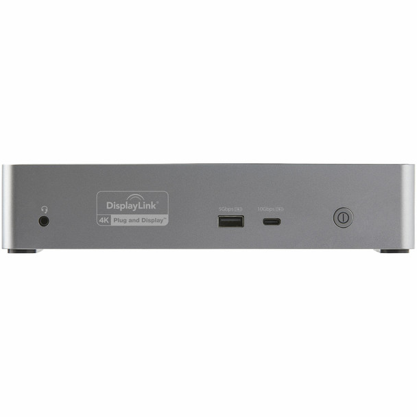 StarTech.com USB C Dock - 4K 60Hz Quad Monitor DisplayPort & HDMI - Universal USB-C Docking Station with 100W Power Delivery - USB Hub with 1x USB Type-C & 3x USB-A, Ethernet, Audio 117591