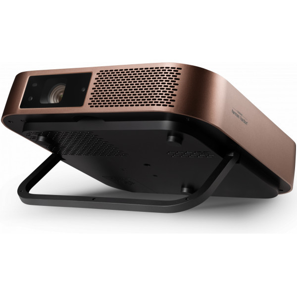 Viewsonic M2 Data Projector Standard Throw Projector 1200 Ansi Lumens Led 1080P (1920X1080) 3D Black, Gold M2