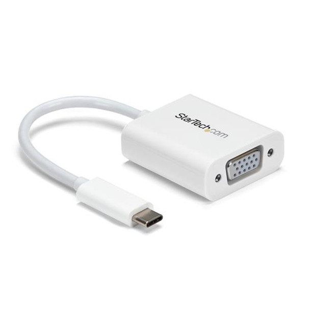 StarTech.com USB-C to VGA Adapter - White CDP2VGAW