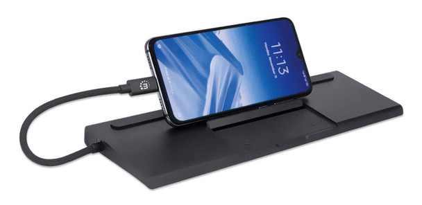 Manhattan Usb-C Dock/Hub With Card Reader And Mst, Ports (X9): Audio 3.5Mm, Displayport, Ethernet, Hdmi, Usb-A (X3), Usb-C And Vga, With Power Delivery To Usb-C Port (100W), Cable 20Cm, Black, Three Year Warranty, Retail Box 153478