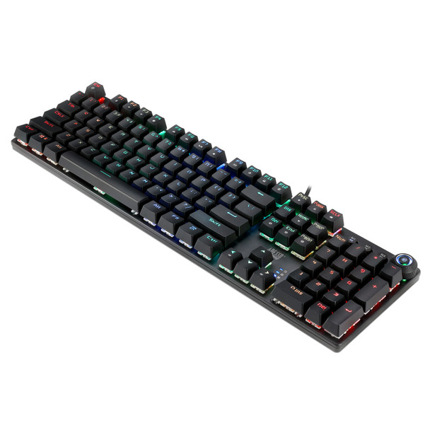 Adesso EasyTouch 650EB RGB keyboard USB QWERTY US English Black AKB-650EB