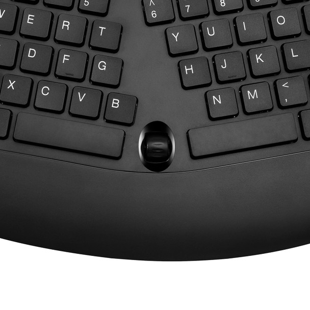 Adesso Truform Media 1600 - Wireless Ergonomic Keyboard And Optical Mouse Wkb-1600Cb