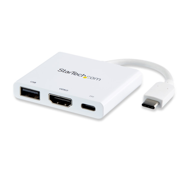 StarTech.com USB-C Multiport Adapter with HDMI - USB 3.0 Port - 60W PD - White CDP2HDUACPW
