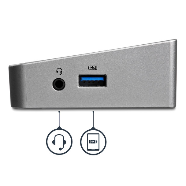 Startech.Com Triple-Monitor Usb 3.0 Docking Station - 1X Hdmi - 2X Displayport Usb3Dockh2Dp