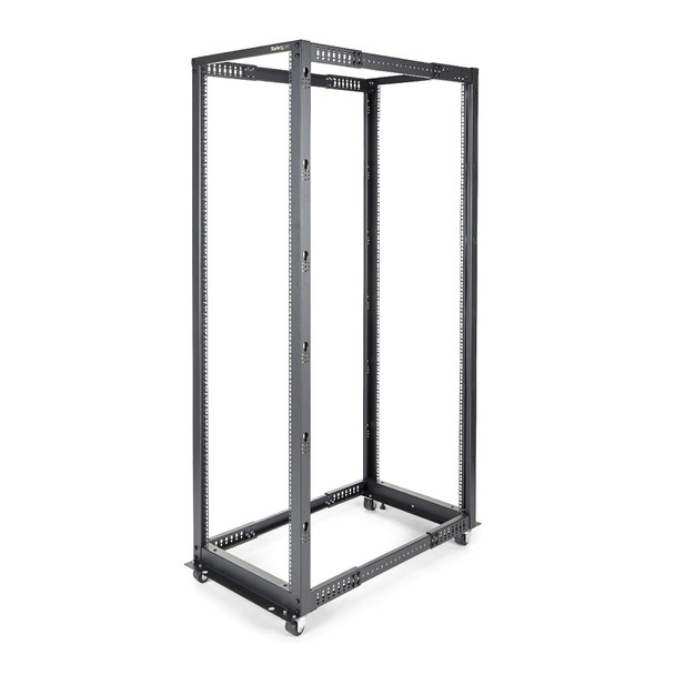 StarTech.com 42U 19" Open Frame Server Rack - 4 Post Adjustable Depth 23-41" Mobile - Free Standing Rolling Network/Computer Equipment Data Rack - Dell PowerEdge HP ProLiant ThinkServer (4POSTRACK42U) 4POSTRACK42