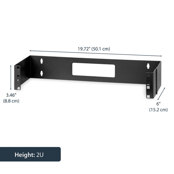 Startech.Com 2U 19In Hinged Wall Mount Bracket For Patch Panels Wallmounth2