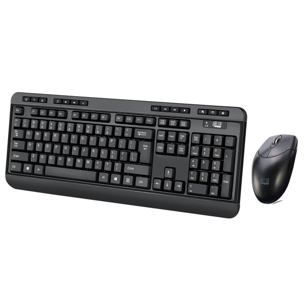 Adesso Wkb-1320Cb Keyboard Rf Wireless Qwerty Black Wkb-1320Cb