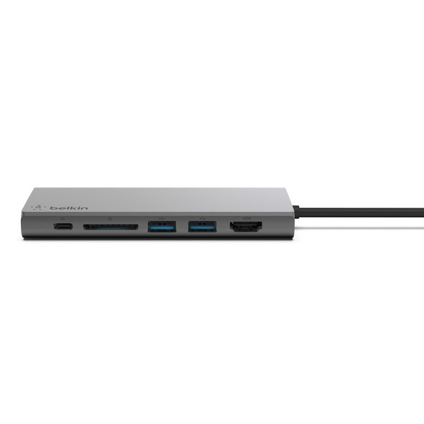 Belkin F4U092BTSGY interface hub USB 3.2 Gen 1 (3.1 Gen 1) Type-C 5000 Mbit/s Grey F4U092BTSGY