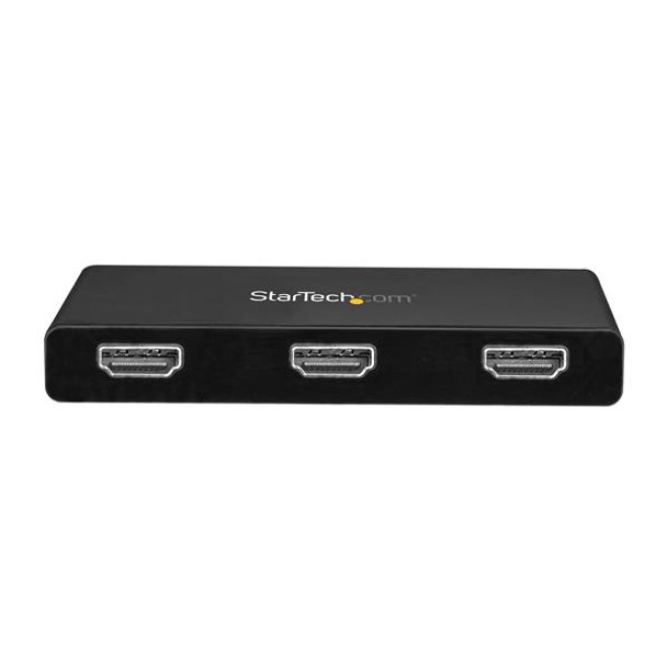 StarTech.com 3-Port Multi Monitor Adapter - USB-C to 3x HDMI Video Splitter - USB Type-C to HDMI MST Hub - Dual 4K 30Hz or Triple 1080p - Thunderbolt 3 Compatible - Windows Only MSTCDP123HD